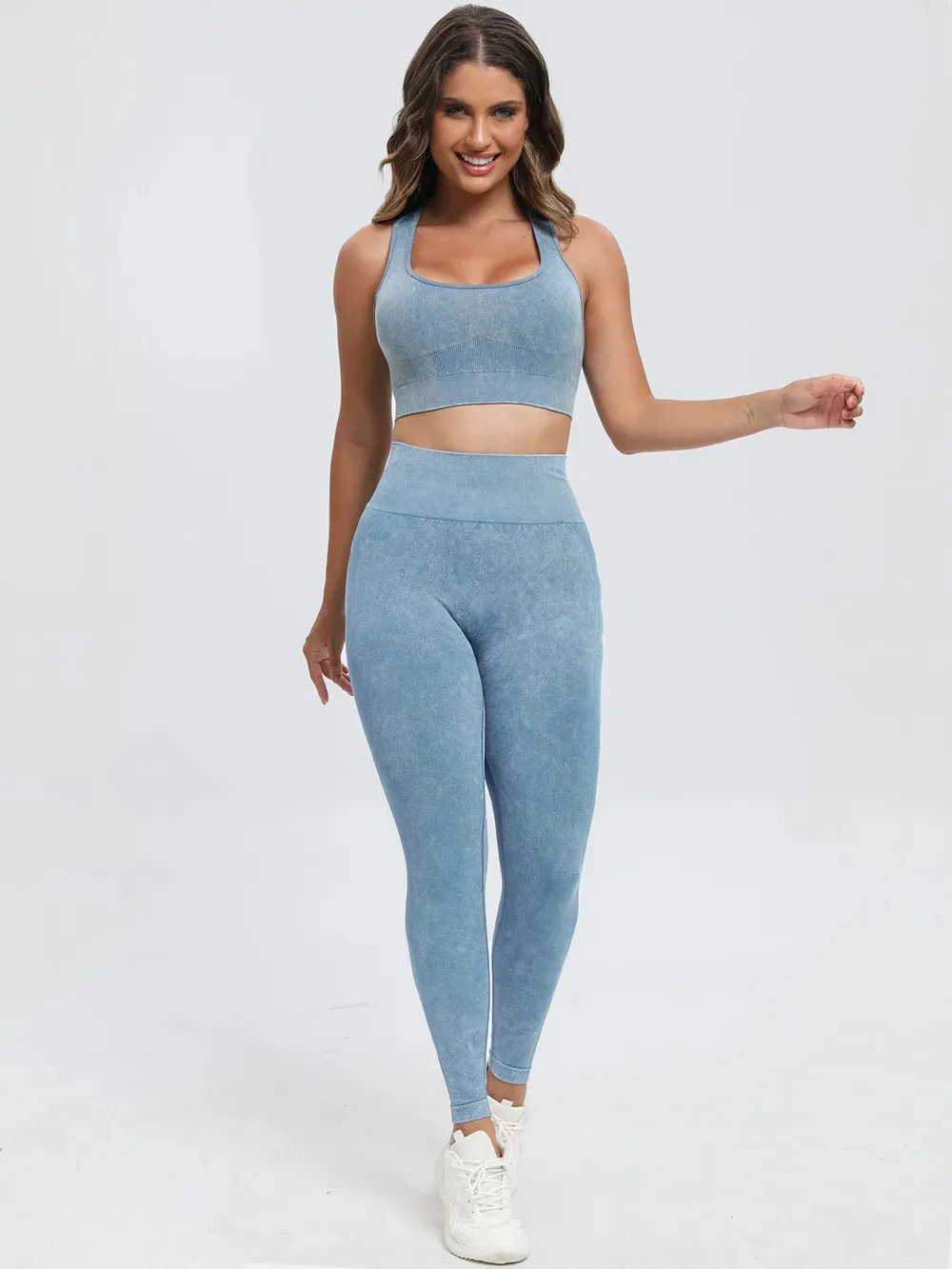 Scoop Neck Wide Strap Top and Pants Active Set sold by Gigi Laurent product image thumbnail 4