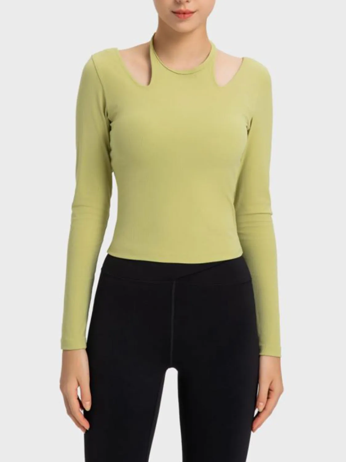 Millennia Halter Neck Long Sleeve Sporty Top sold by Gigi Laurent product image thumbnail 4