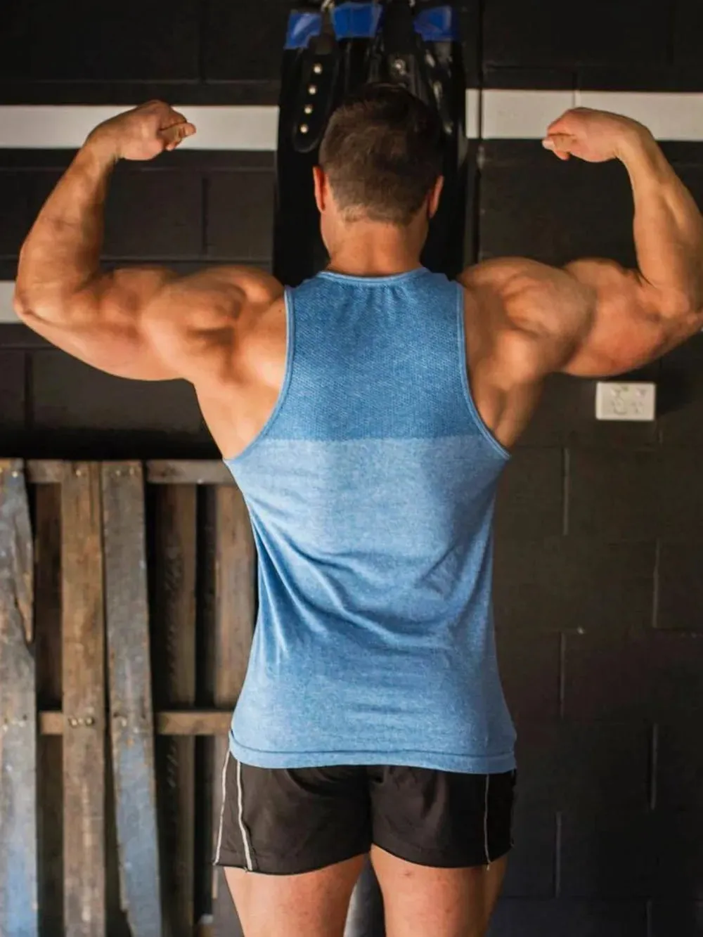 Men's Plus Size Round Neck Active Tank sold by Gigi Laurent product image thumbnail 3