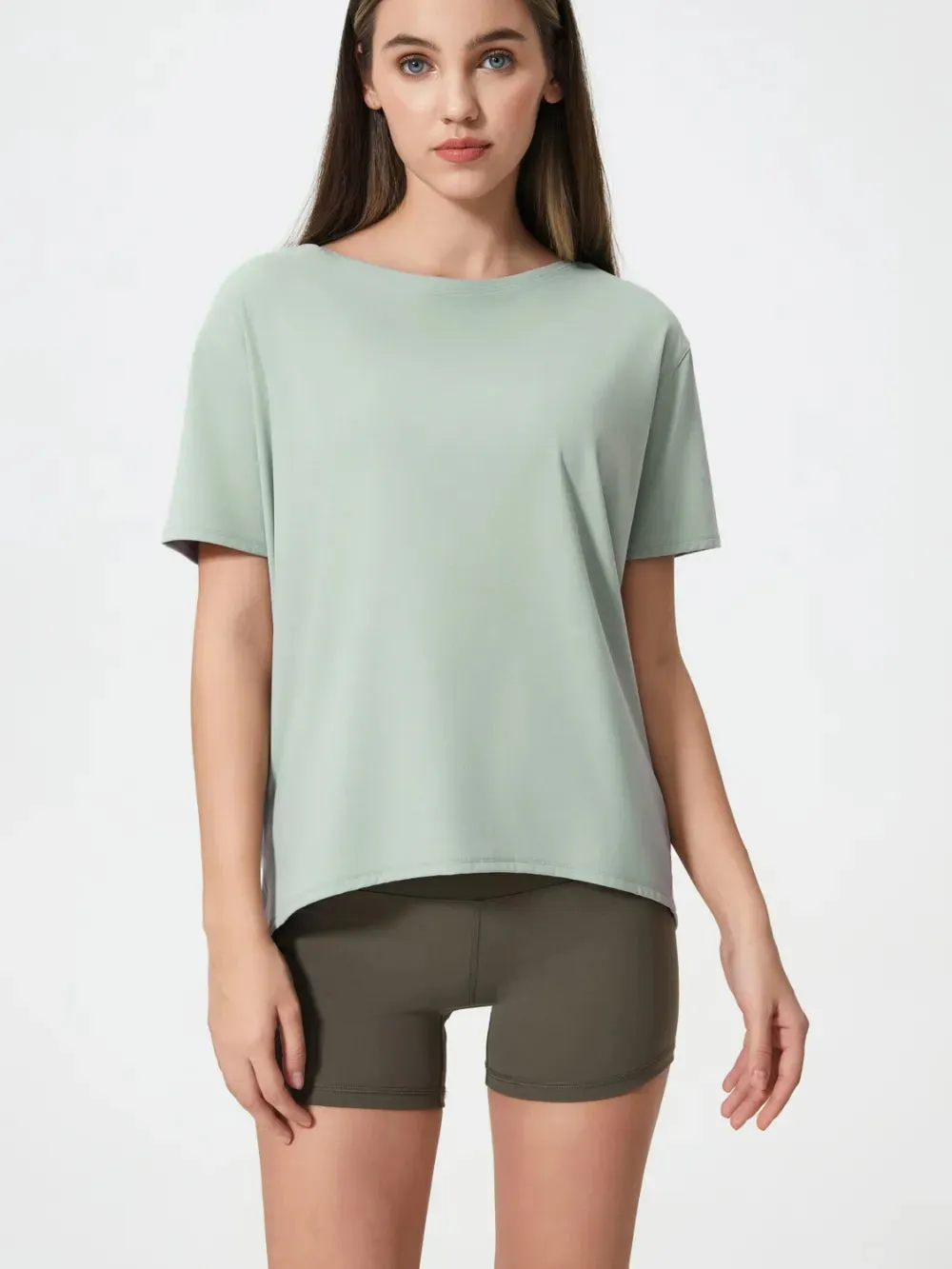 Millennia Round Neck Short Sleeve Active T-Shirt sold by Gigi Laurent product image thumbnail 5