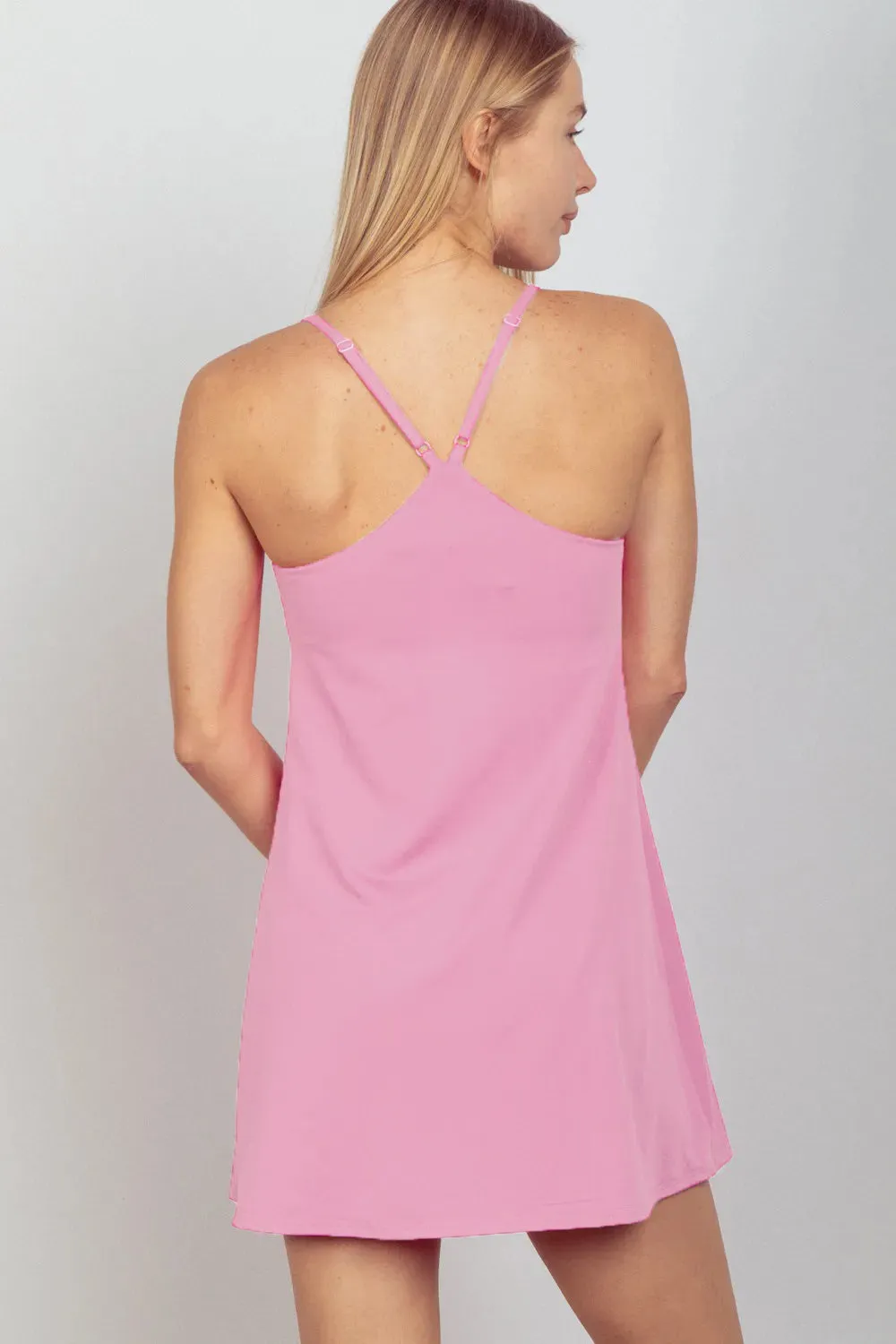 VERY J Sleeveless Active Tennis Dress with Unitard Liner sold by Gigi Laurent product image thumbnail 2
