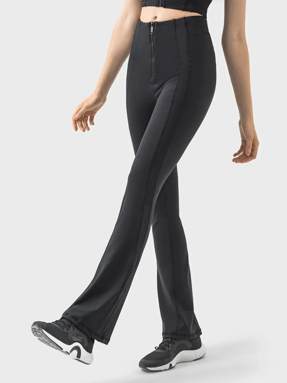 Millennia Zipper Detail High Waist Active Pants sold by Gigi Laurent product image thumbnail 2