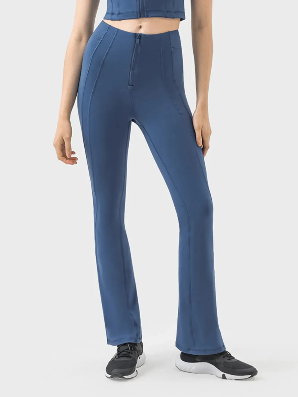 Millennia Zipper Detail High Waist Active Pants sold by Gigi Laurent product image thumbnail 5