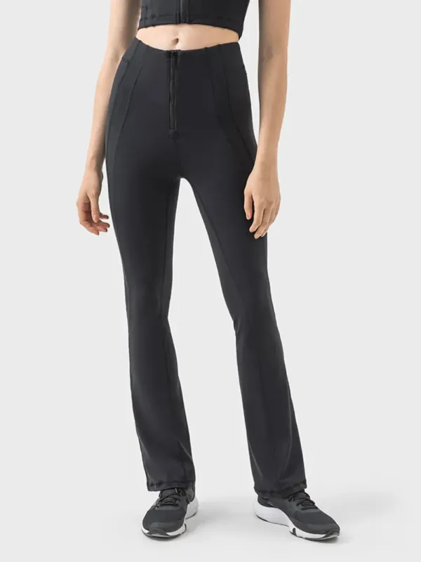 Millennia Zipper Detail High Waist Active Pants sold by Gigi Laurent