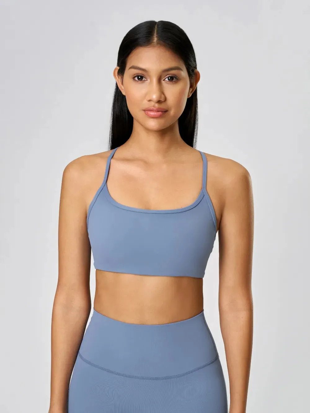 Millennia Crisscross Back Scoop Neck Active Cami with Detachable Chest Pads sold by Gigi Laurent product image thumbnail 5
