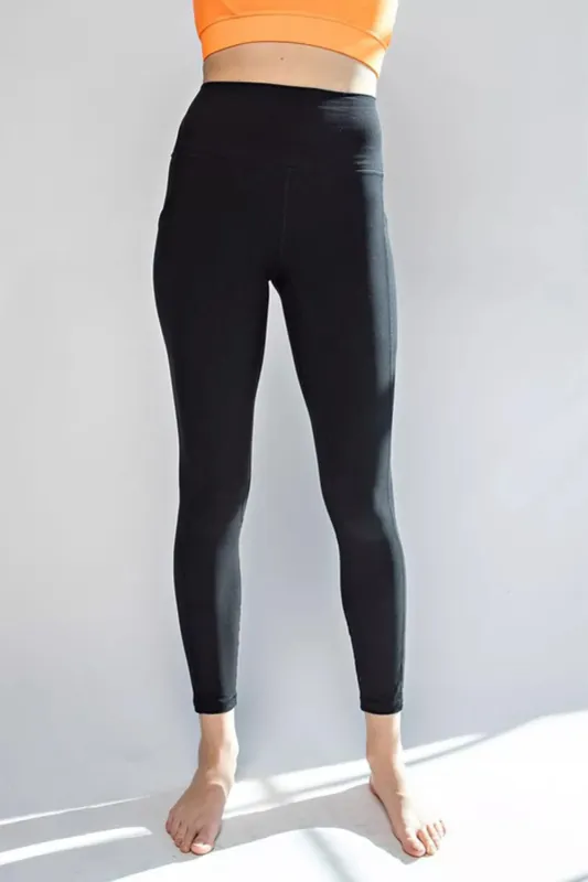 Faith Apparel High Waist Wide Waistband Leggings sold by Gigi Laurent