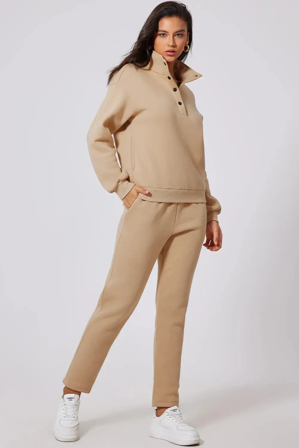 Half Snap Turtleneck Top and Pants Active Set sold by Gigi Laurent product image thumbnail 3