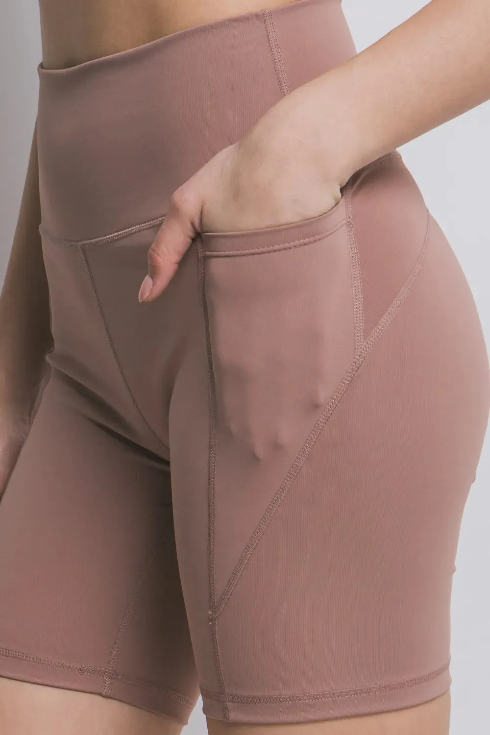 Love Tree High Waist Seam Detail Active Shorts sold by Gigi Laurent product image thumbnail 2