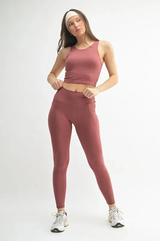 MONO B Venice Cloud Light Sculpt High-Waisted Leggings sold by Gigi Laurent product image thumbnail 4