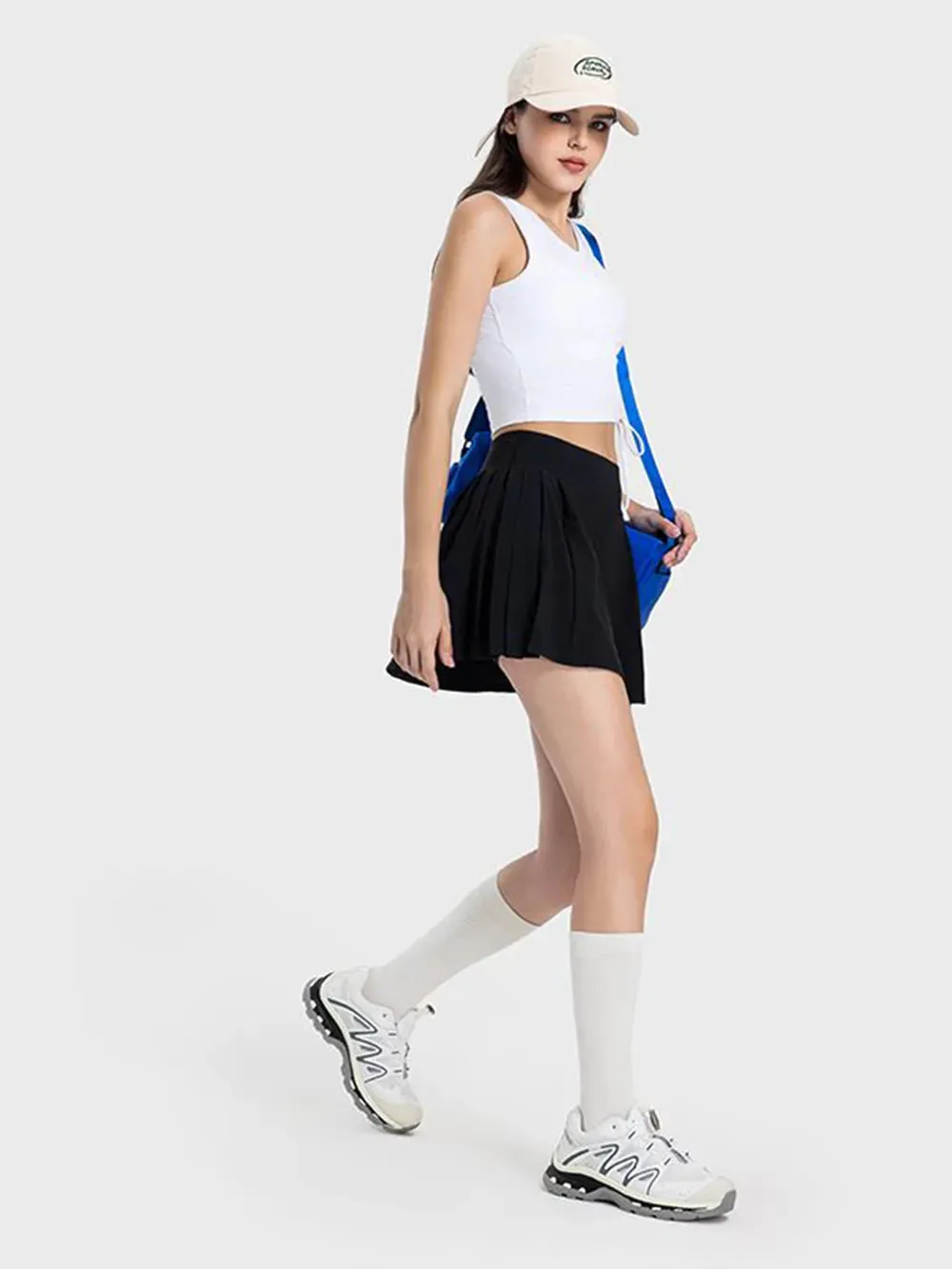 Millennia Pleated Detail Mid-Rise Waist Active Skirt sold by Gigi Laurent product image thumbnail 3