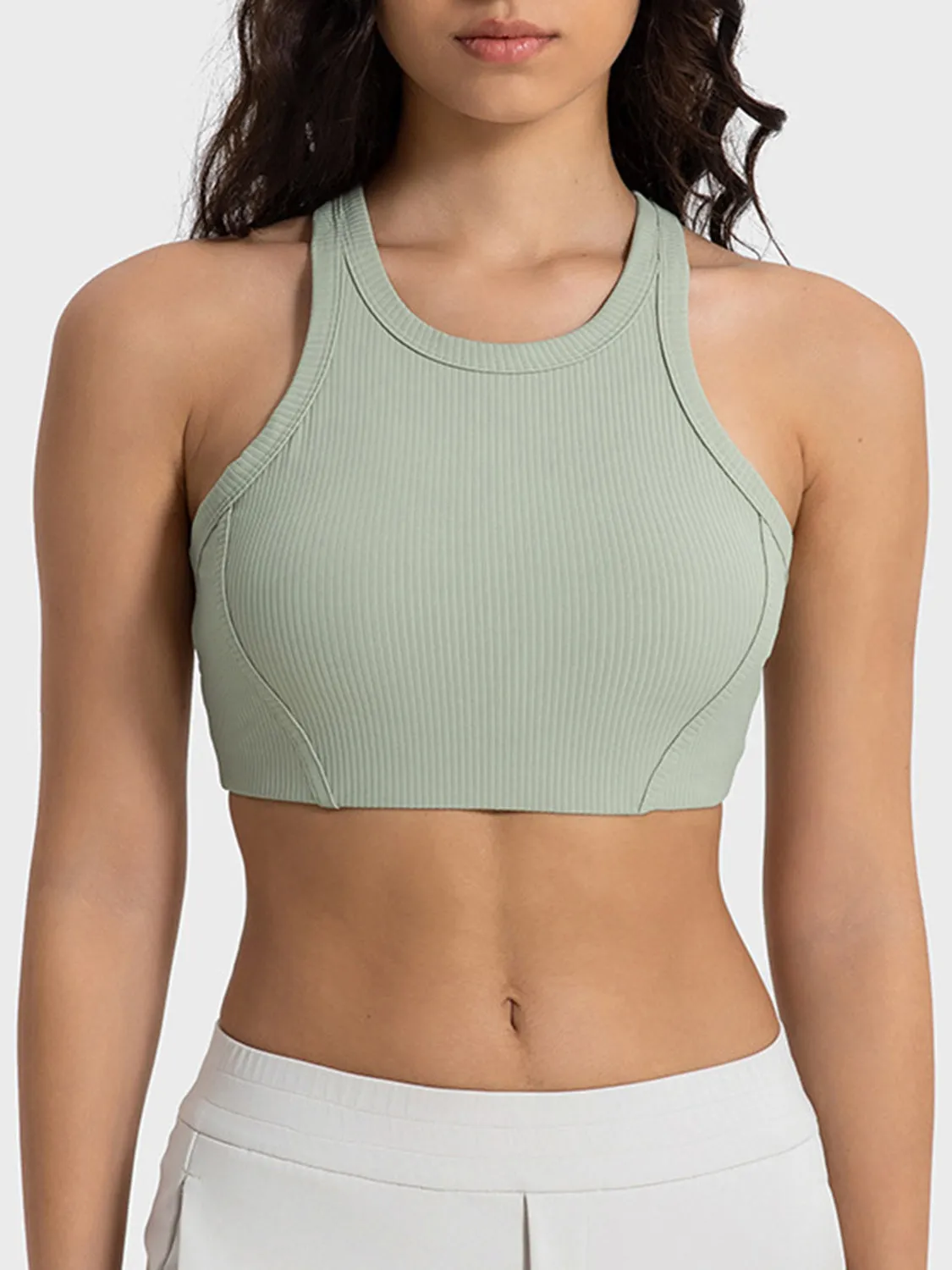 Millennia Wide Strap Cropped Sport Tank sold by Gigi Laurent product image thumbnail 4