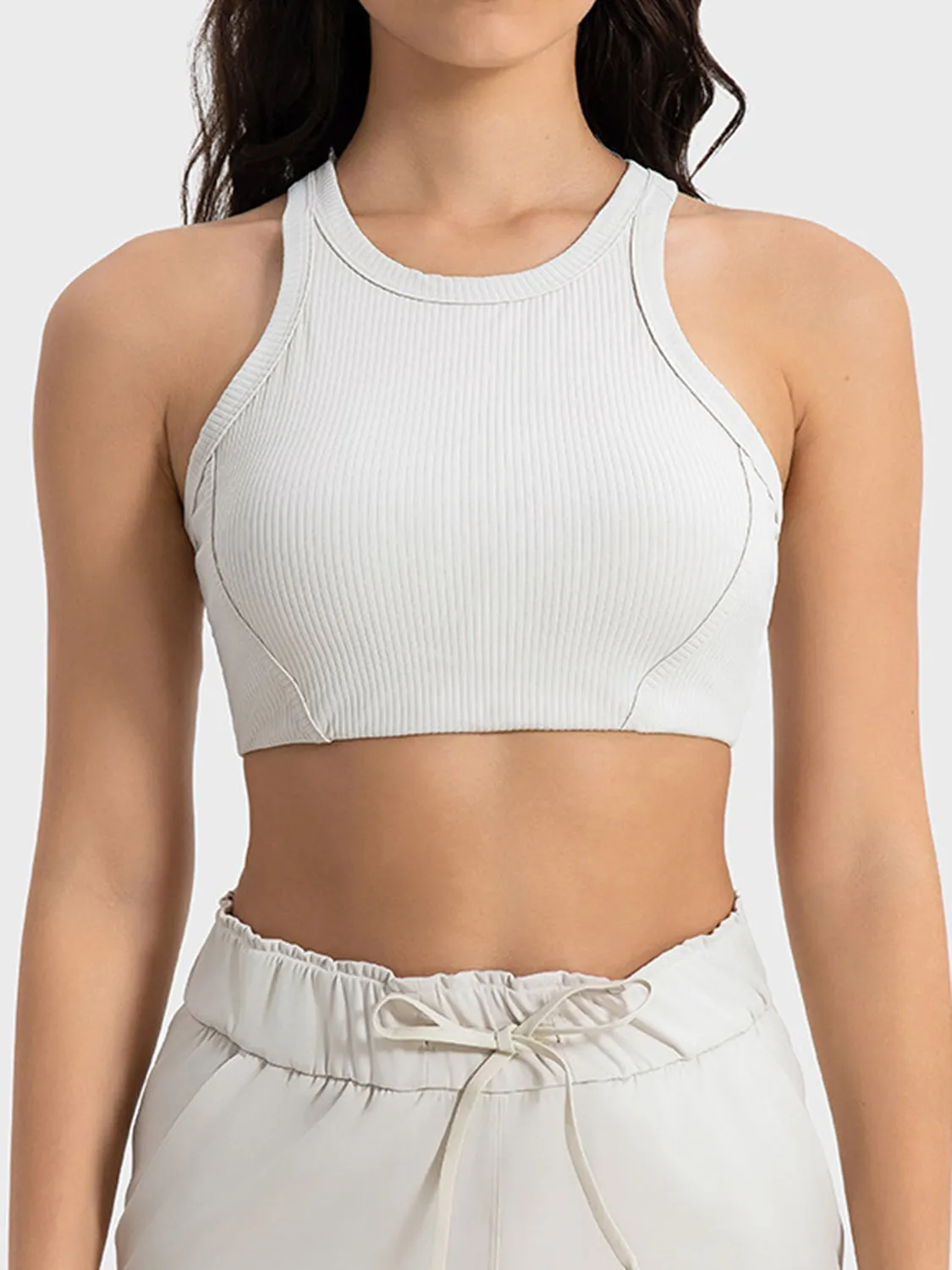 Millennia Wide Strap Cropped Sport Tank sold by Gigi Laurent