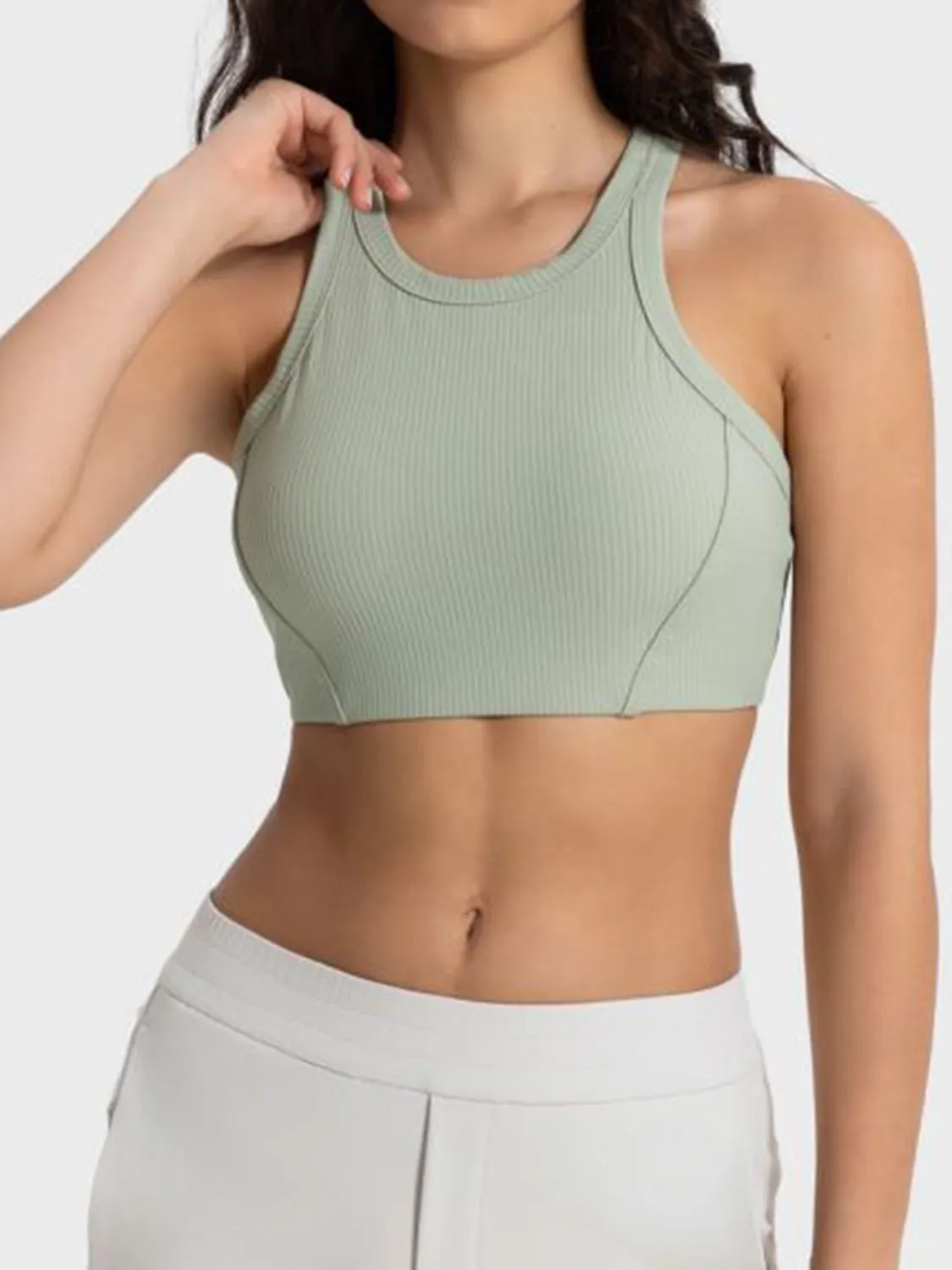 Millennia Wide Strap Cropped Sport Tank sold by Gigi Laurent product image thumbnail 5