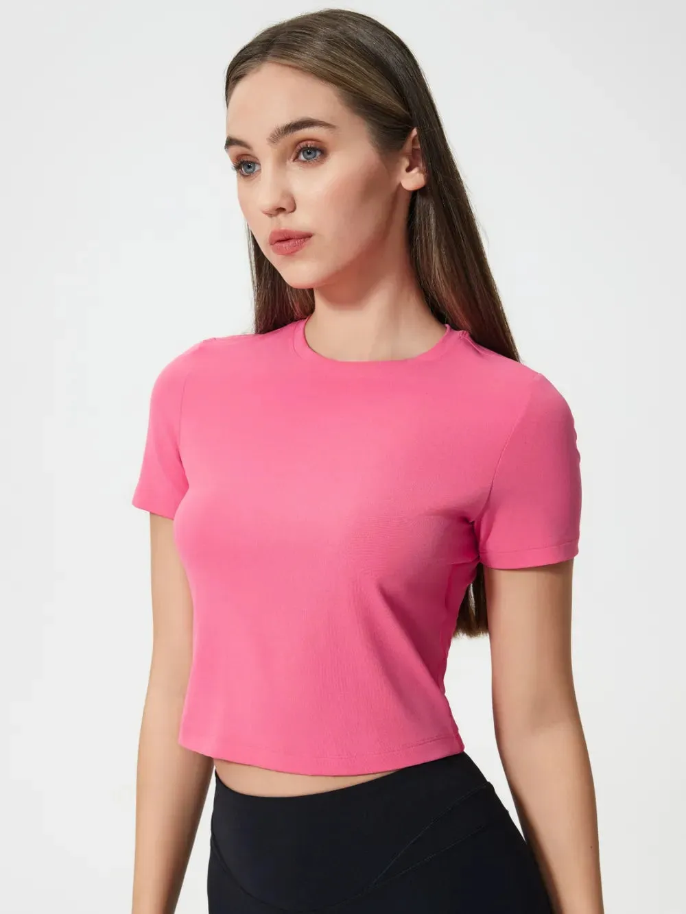 Millennia Round Neck Short Sleeve Active T-Shirt sold by Gigi Laurent