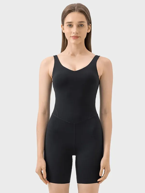 Millennia Wide Strap Active Romper sold by Gigi Laurent