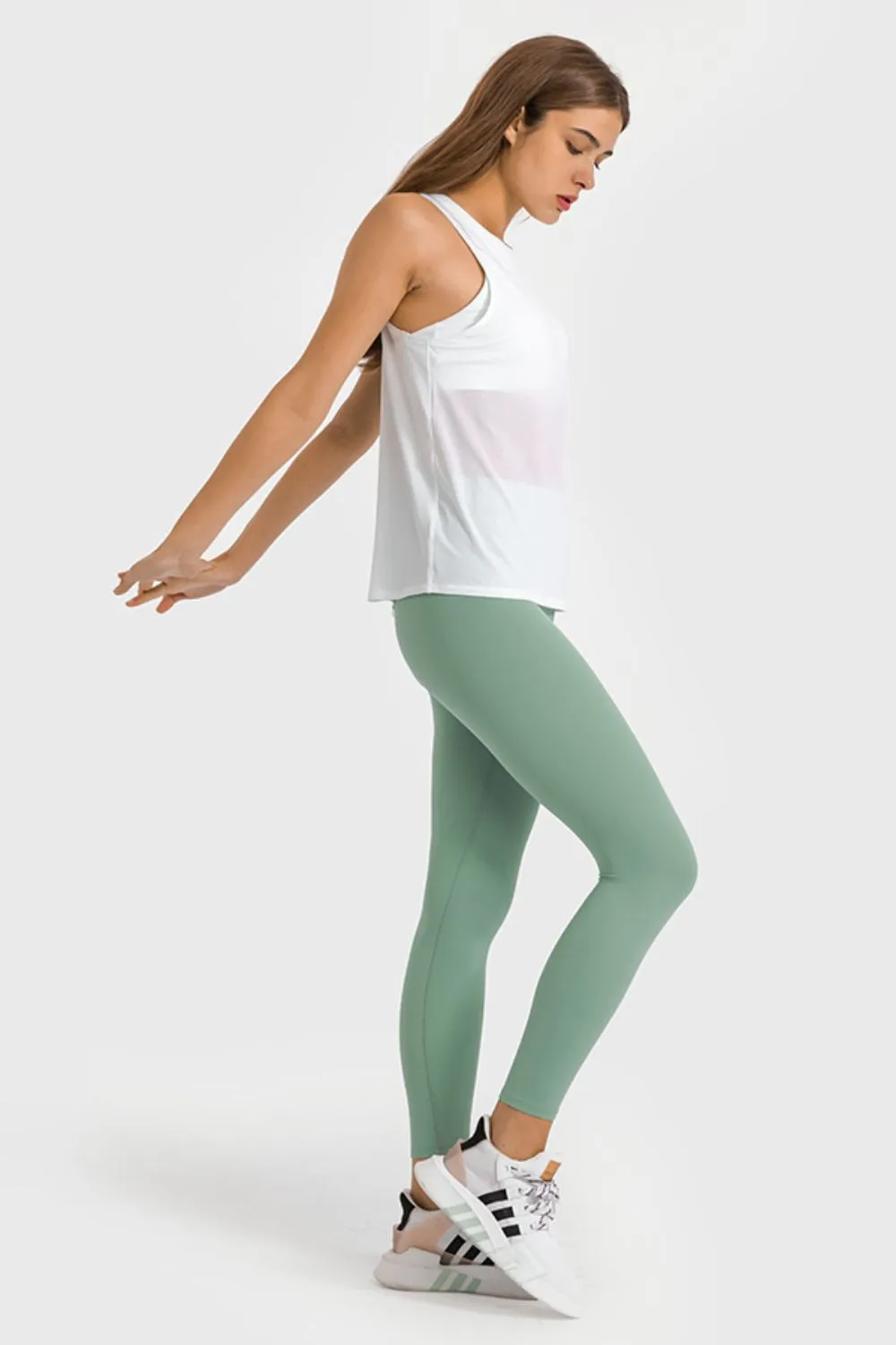 Millennia High Waist Ankle-Length Yoga Leggings sold by Gigi Laurent product image thumbnail 3