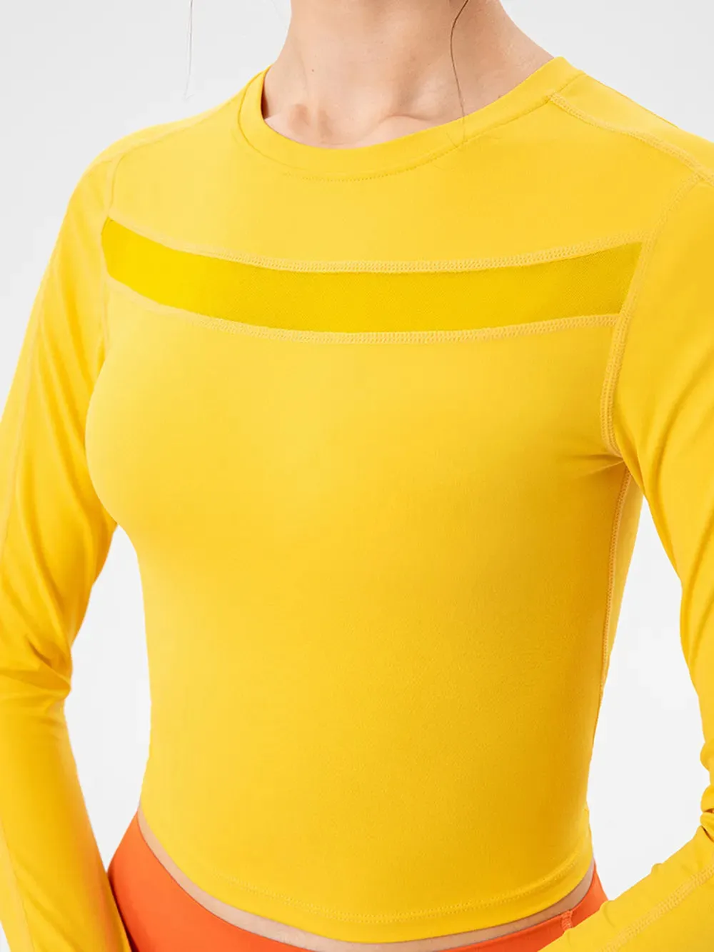 Round Neck Long Sleeve Active T-Shirt sold by Gigi Laurent product image thumbnail 3