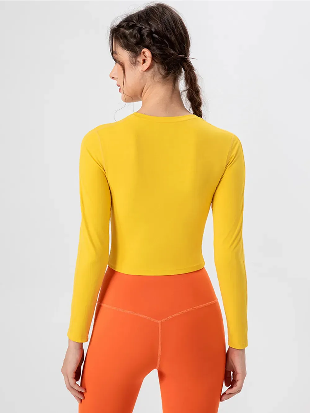 Round Neck Long Sleeve Active T-Shirt sold by Gigi Laurent product image thumbnail 2