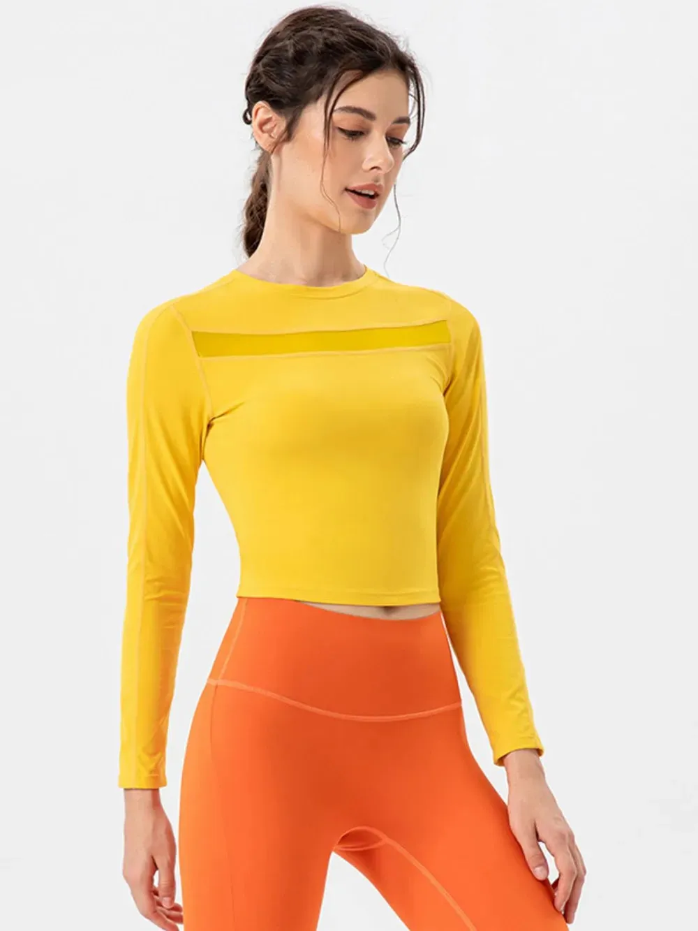 Round Neck Long Sleeve Active T-Shirt sold by Gigi Laurent product image thumbnail 4