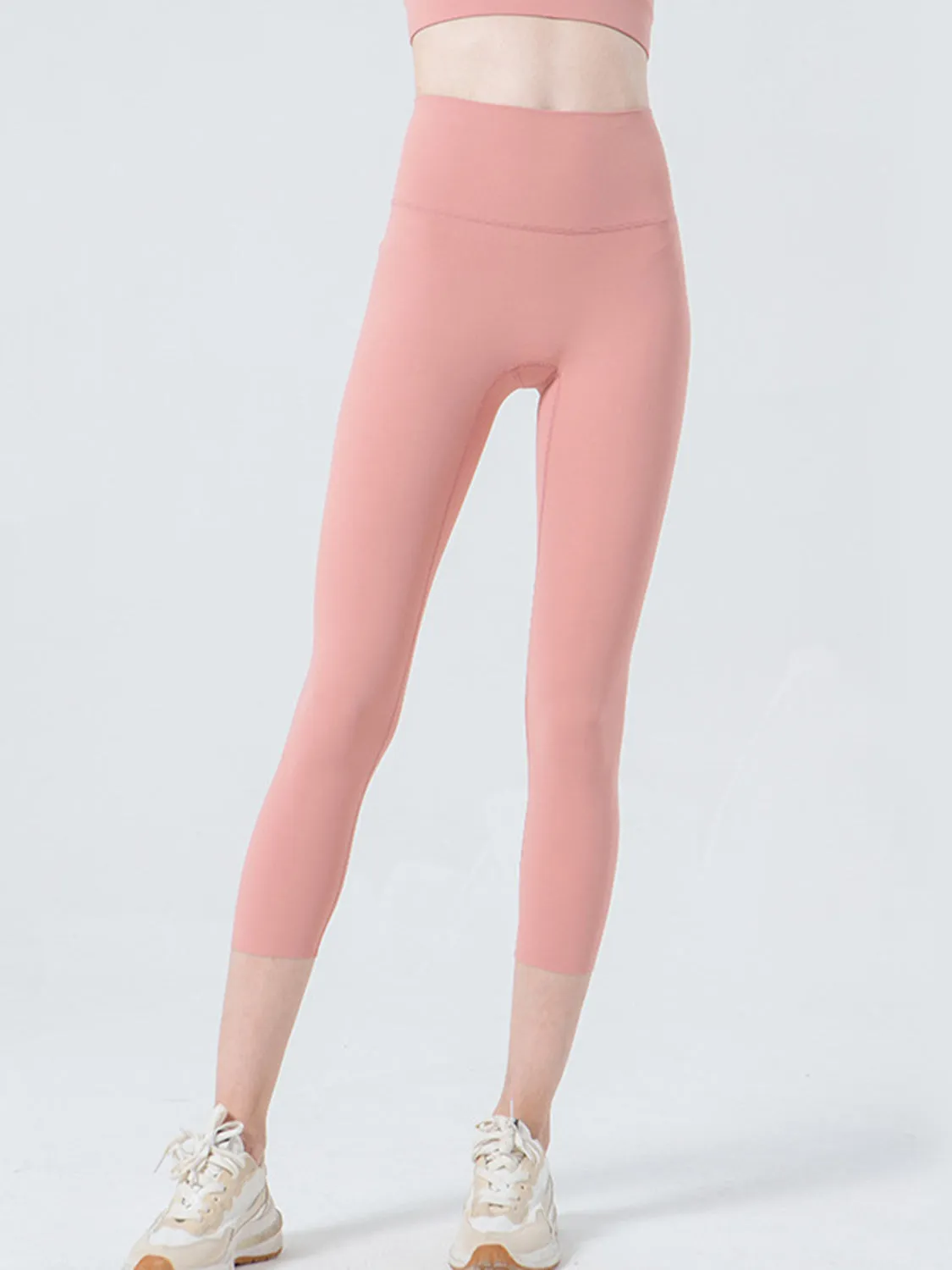 Wide Waistband Cropped Sports Leggings sold by Gigi Laurent