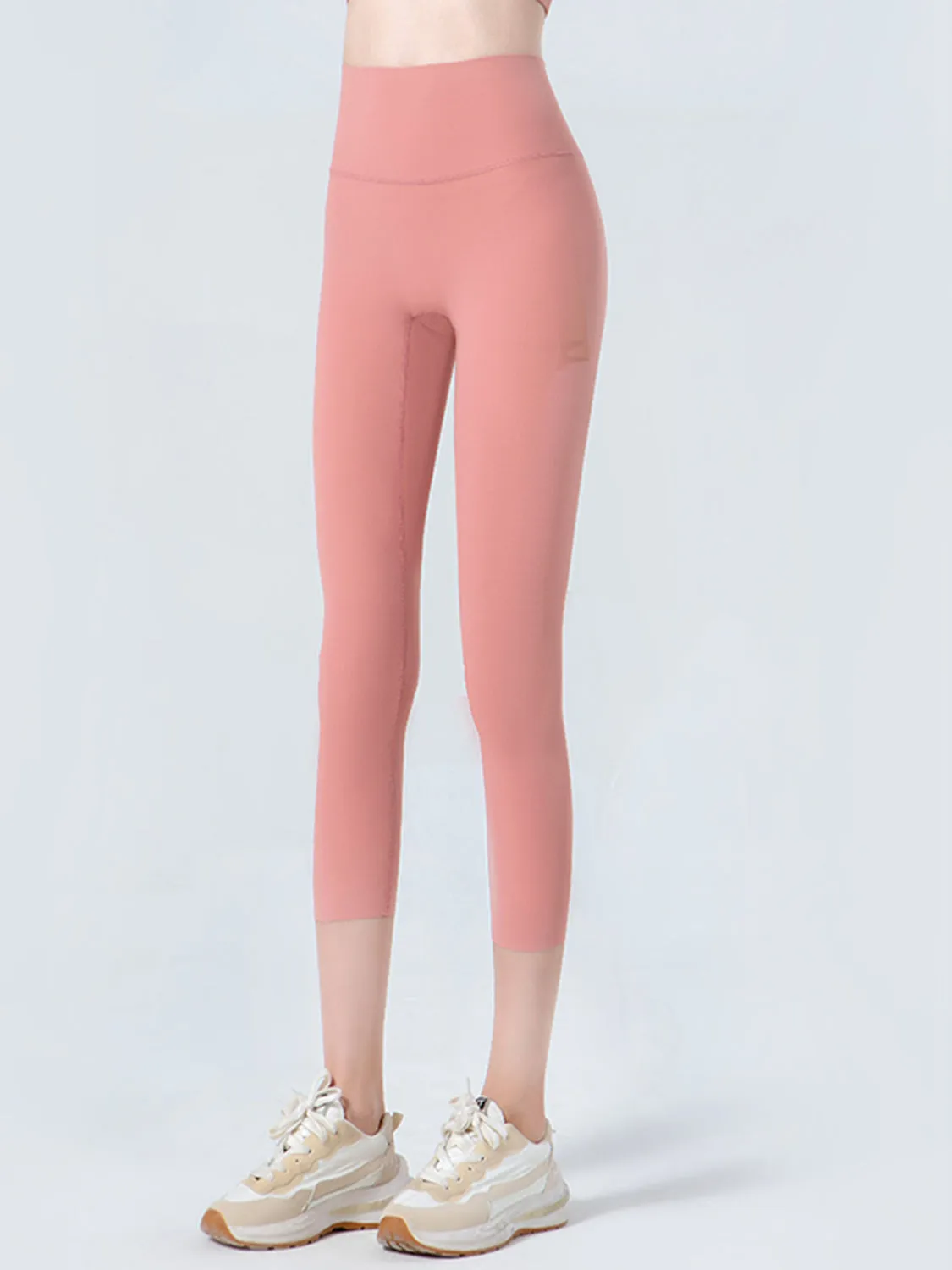 Wide Waistband Cropped Sports Leggings sold by Gigi Laurent product image thumbnail 2