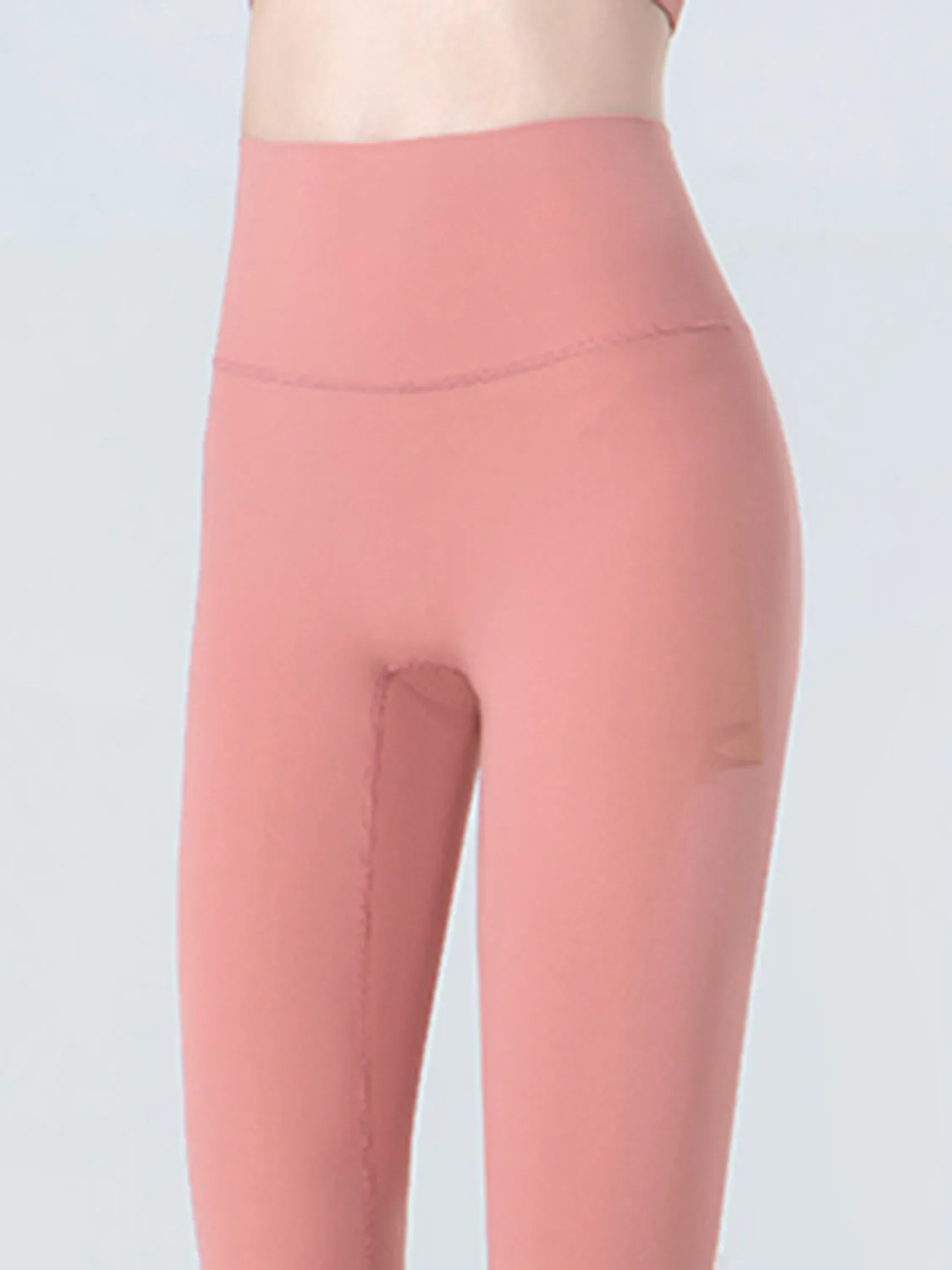 Wide Waistband Cropped Sports Leggings sold by Gigi Laurent product image thumbnail 3
