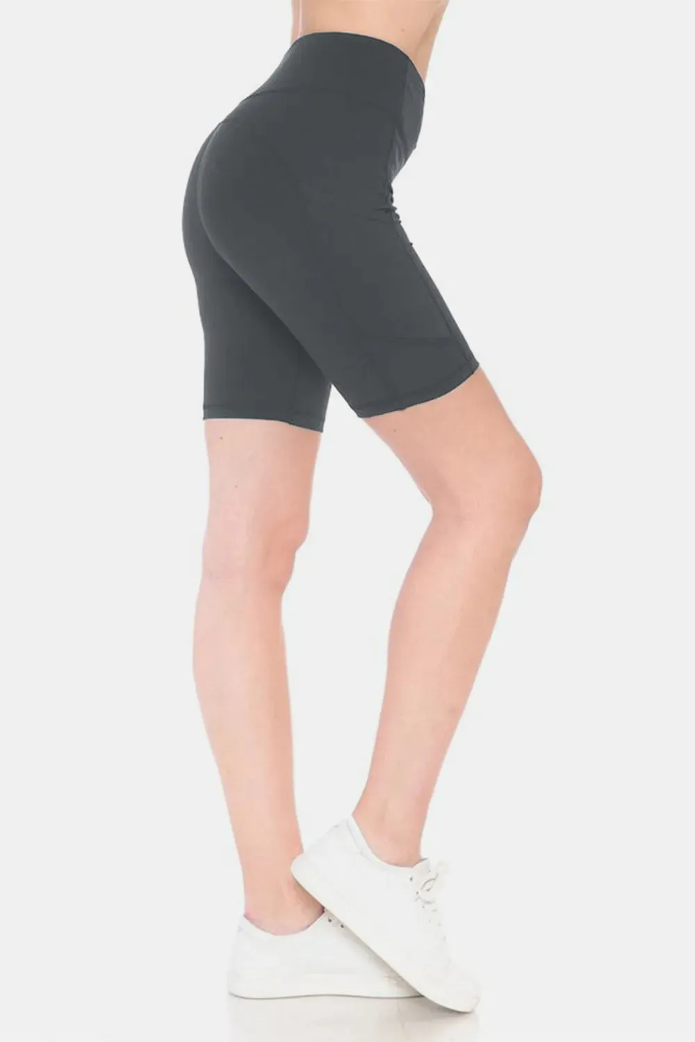 Leggings Depot Full Size High Waist Active Shorts sold by Gigi Laurent product image thumbnail 4
