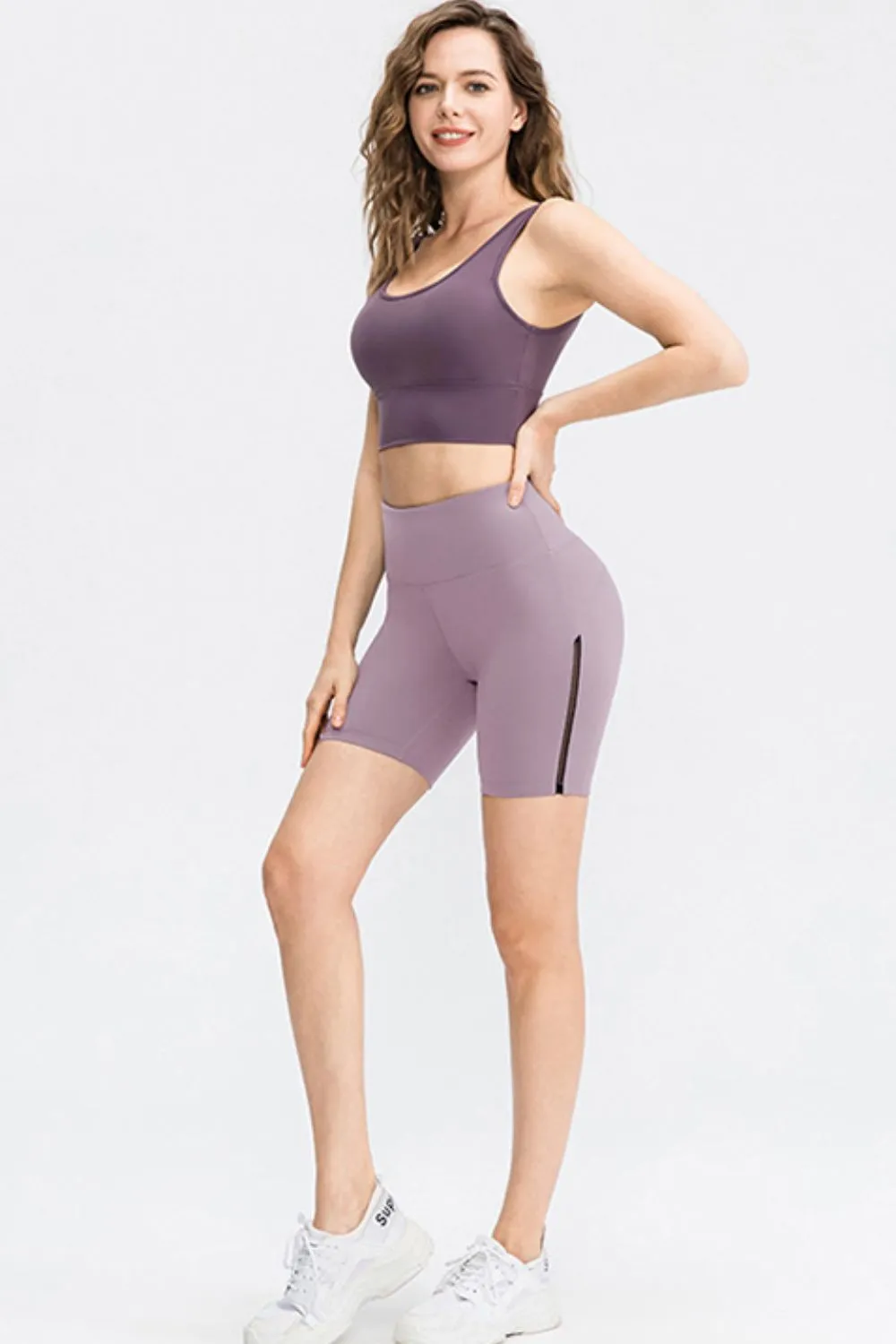 Wide Waistband Sports Shorts sold by Gigi Laurent product image thumbnail 3