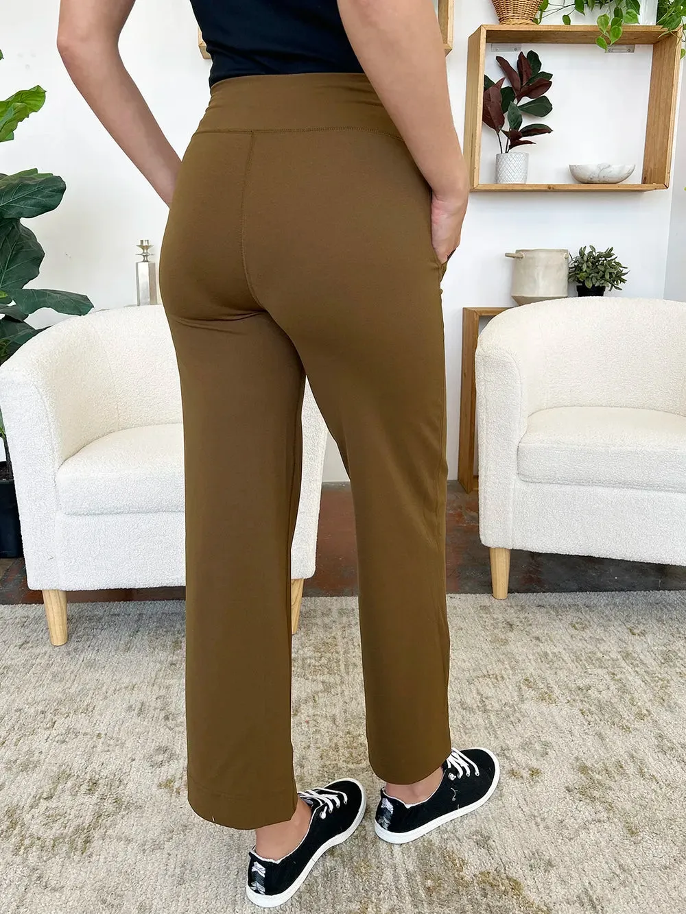 Millennia Drawstring Waist Wide Leg Sports Pants with Pockets sold by Gigi Laurent product image thumbnail 2