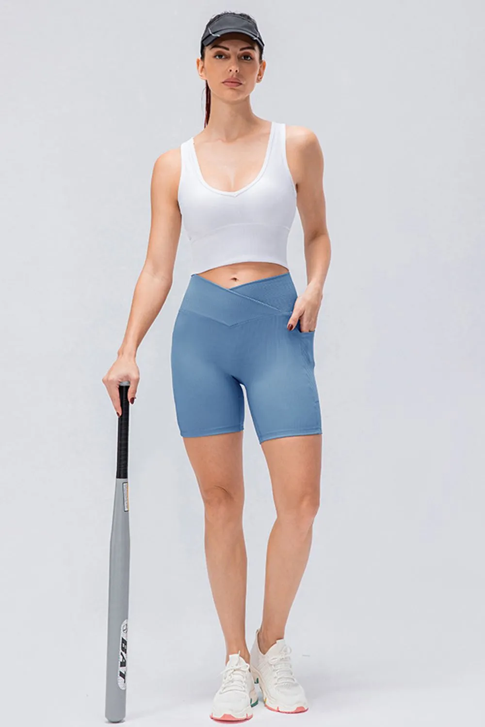 Slim Fit V-Waistband Sports Shorts sold by Gigi Laurent product image thumbnail 3