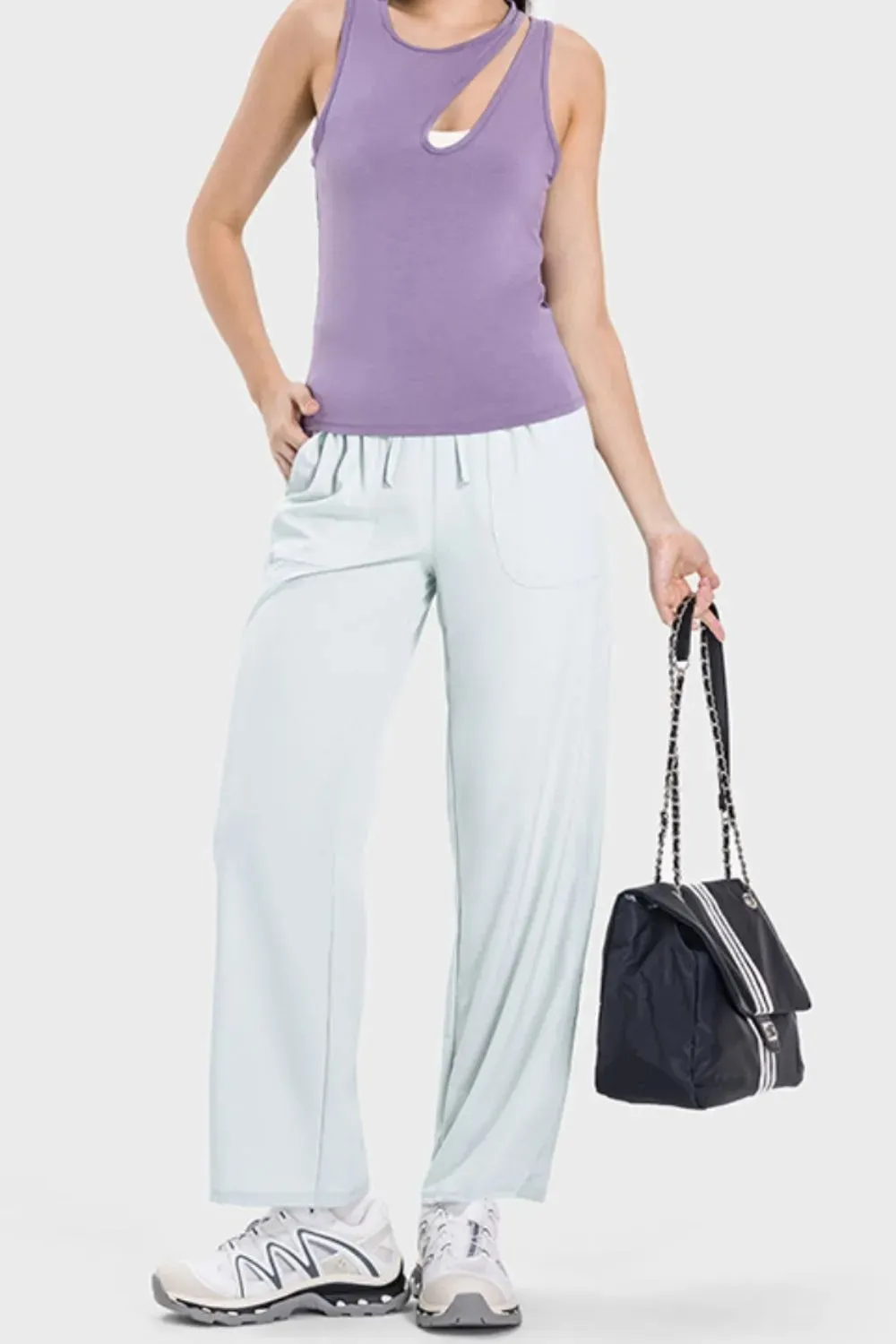 Millennia Drawstring Pocketed Active Pants sold by Gigi Laurent product image thumbnail 4