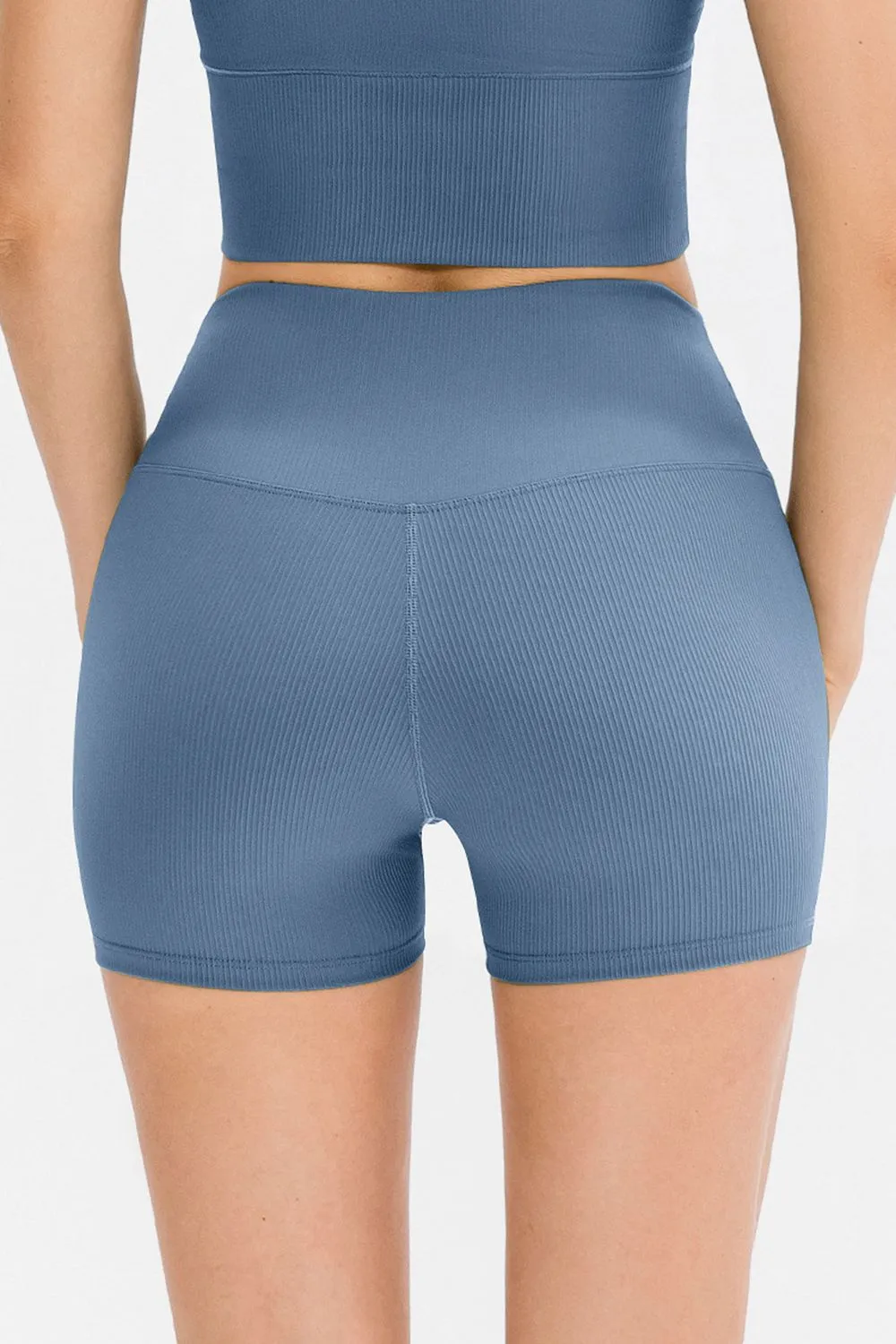 Slim Fit Wide Waistband Sports Shorts sold by Gigi Laurent product image thumbnail 3