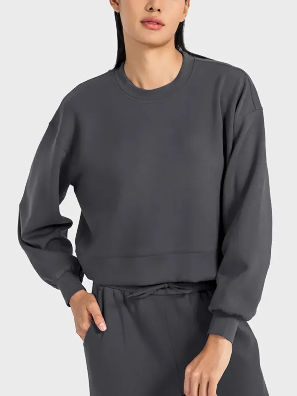 Millennia Round Neck Drop Shoulder Sports Top sold by Gigi Laurent