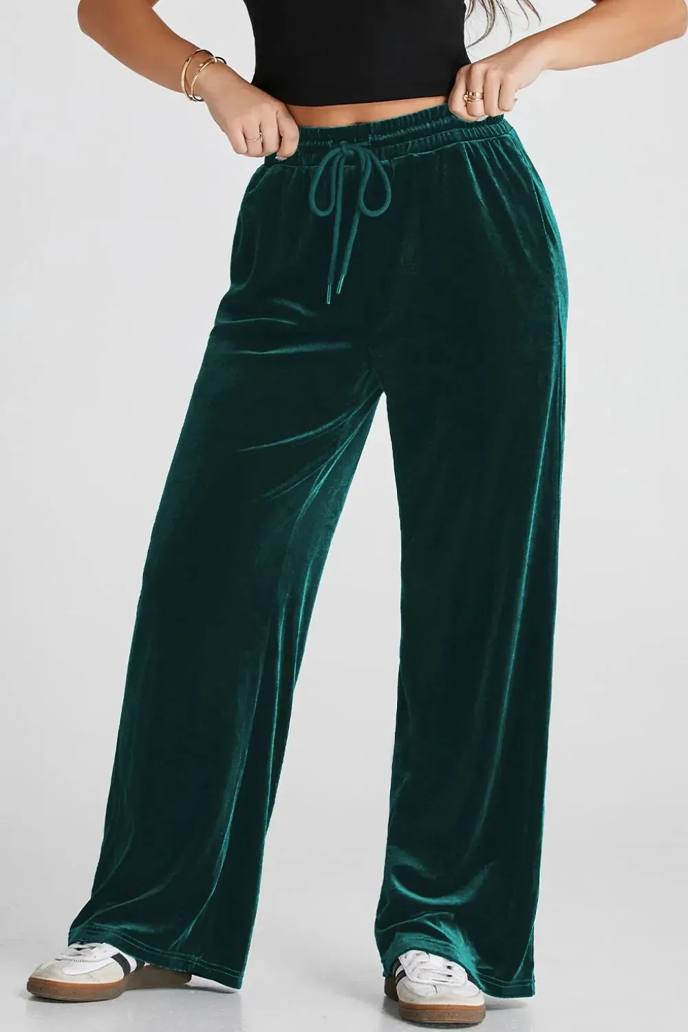 Drawstring Waist Wide Leg Active Pants sold by Gigi Laurent product image thumbnail 5