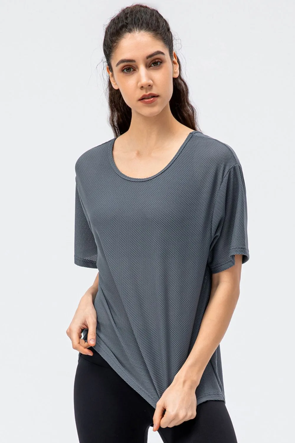 Round Neck Short Sleeve Active Tee sold by Gigi Laurent