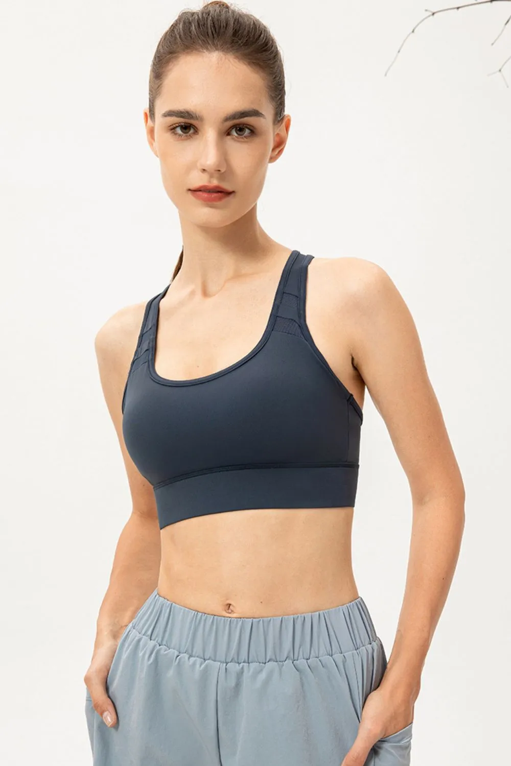 Scoop Neck Long Sports Bra sold by Gigi Laurent product image thumbnail 5