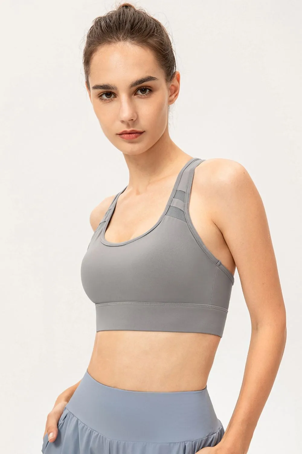 Scoop Neck Long Sports Bra sold by Gigi Laurent product image thumbnail 3