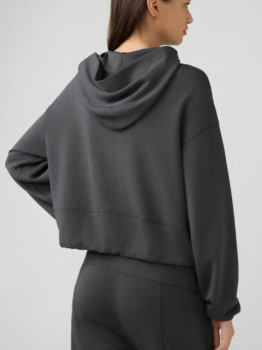 Millennia Zip Up Dropped Shouder Active Hooded sold by Gigi Laurent product image thumbnail 2