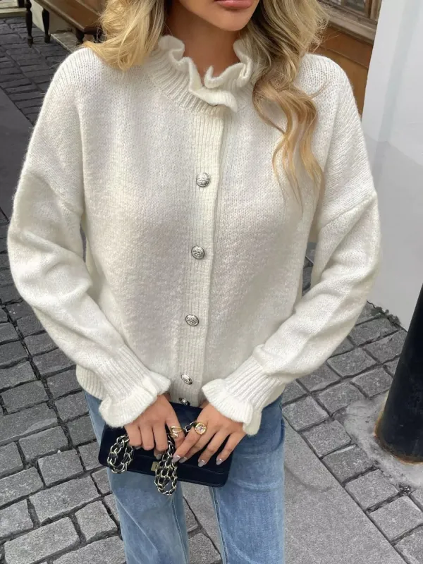 Button-Down Long Sleeve Cardigan sold by Gigi Laurent