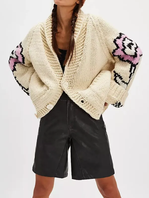 Button Up Long Sleeve Cardigan sold by Gigi Laurent