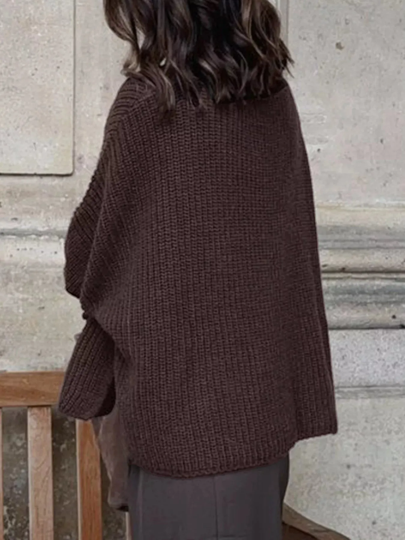 Chunky Knit Button-Down Cardigan sold by Gigi Laurent product image thumbnail 3