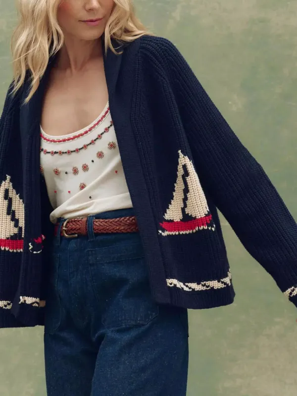 Open Front Long Sleeve Cardigan sold by Gigi Laurent