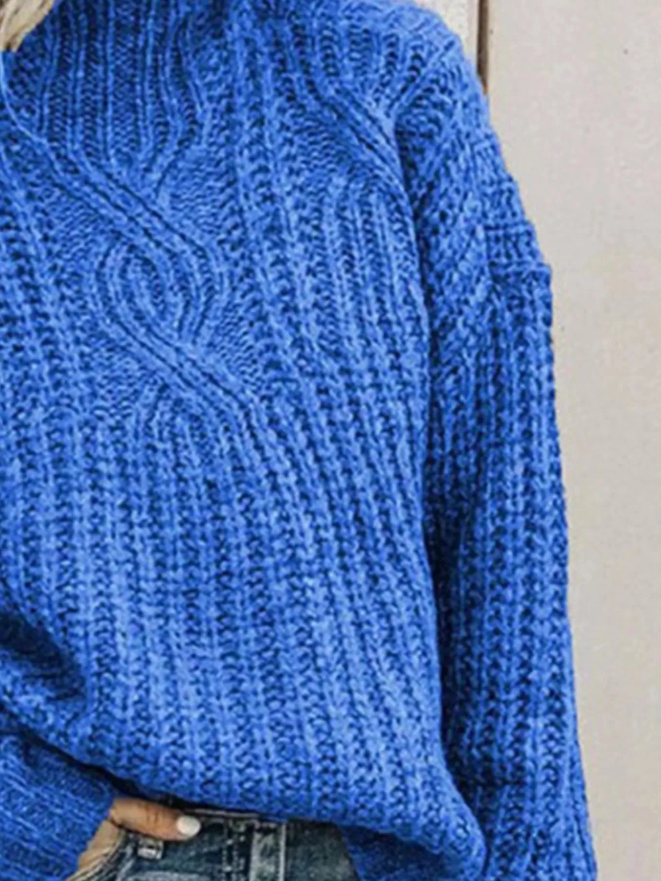 Full Size Turtleneck Long Sleeve Sweater Plus Size sold by Gigi Laurent product image thumbnail 5