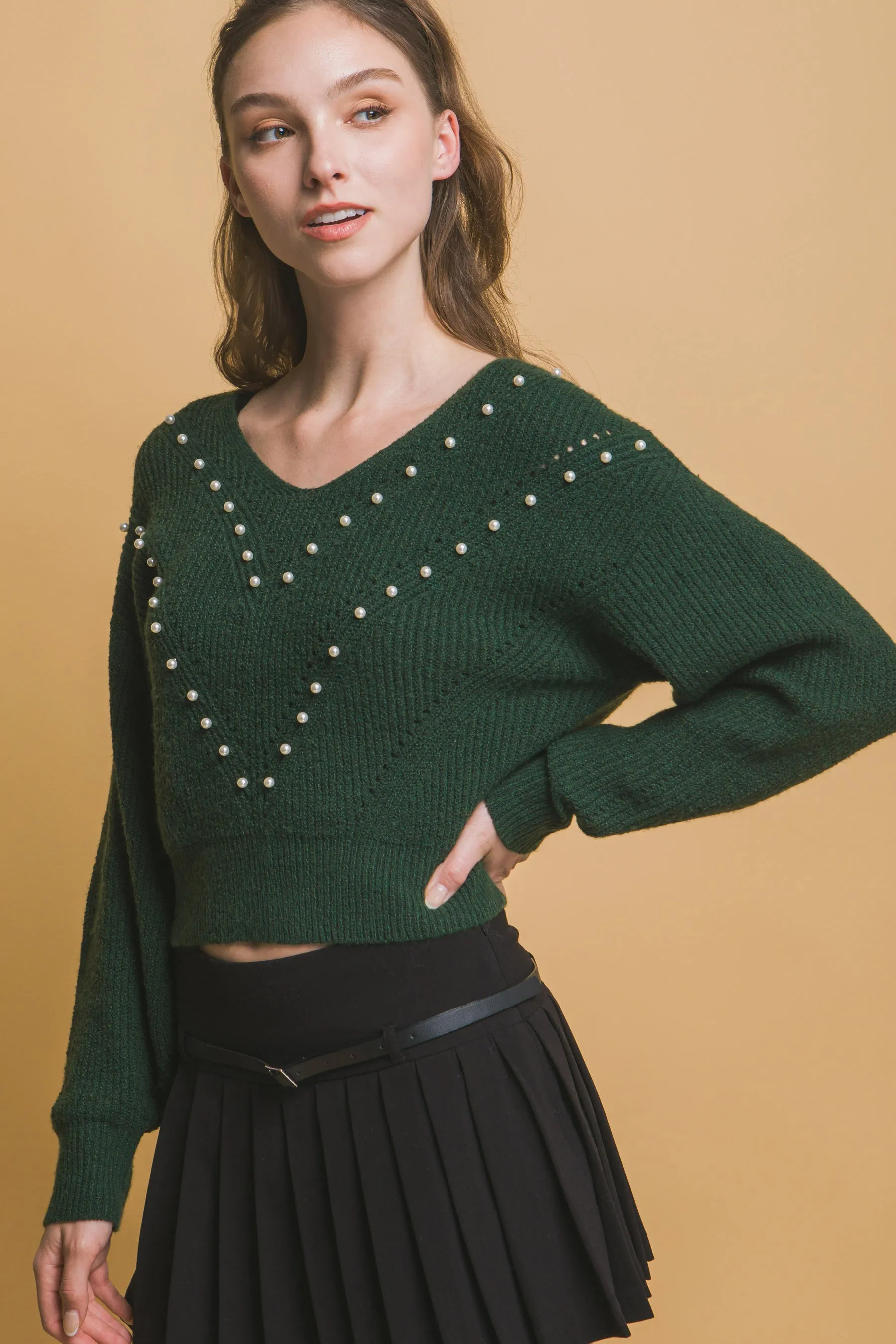 Pearl details sweater sold by Gigi Laurent product image thumbnail 4