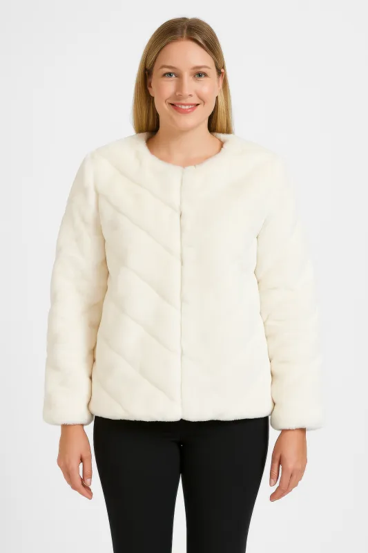 Midnight Luxe Faux Fur Jacket sold by Gigi Laurent