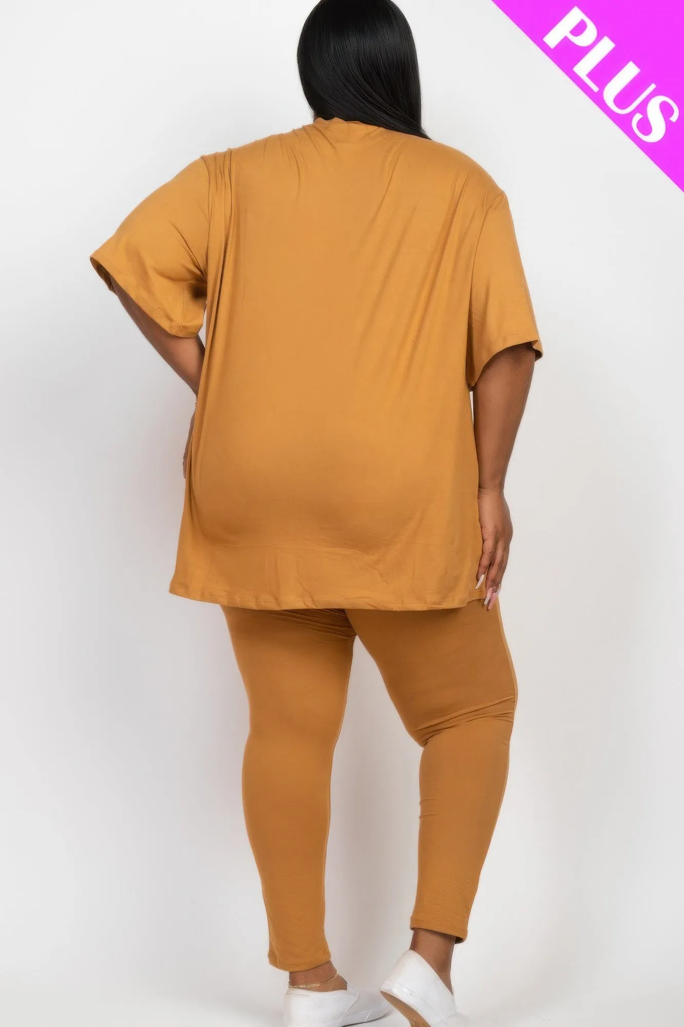 Plus Size Oversized T-shirt & Leggings Set sold by Gigi Laurent product image thumbnail 4
