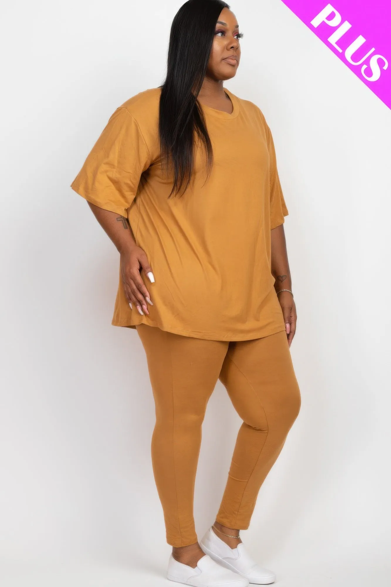 Plus Size Oversized T-shirt & Leggings Set sold by Gigi Laurent product image thumbnail 2