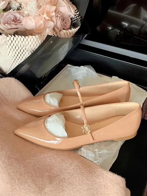 Point Toe Flat Slip-Ons made by Trendsi