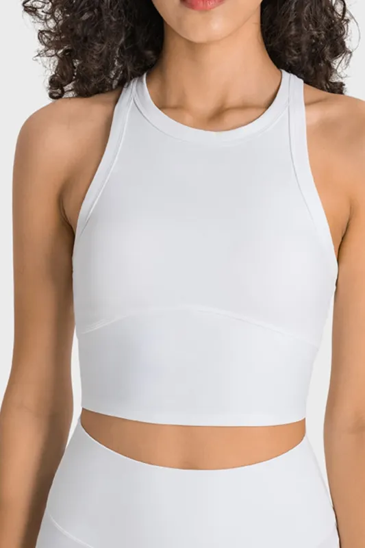 Millennia Racerback Cropped Sports Tank sold by Gigi Laurent
