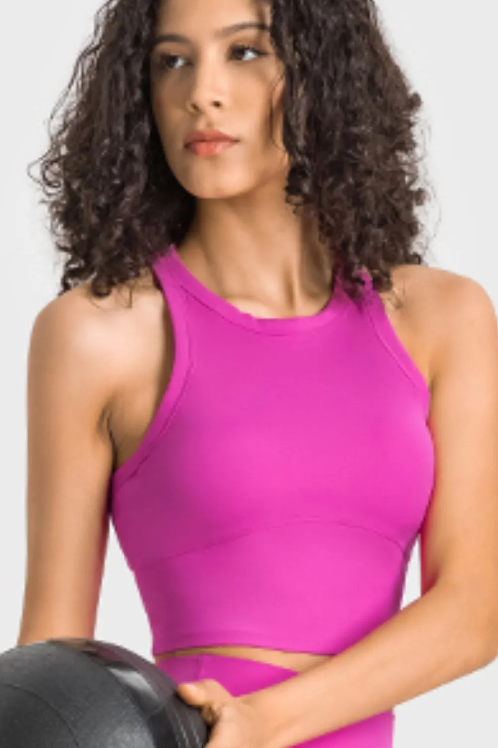Millennia Racerback Cropped Sports Tank sold by Gigi Laurent product image thumbnail 4